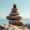 Consistently is the Key to success - Stacked stones image
